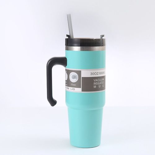 Cup Car With Handle Straw Cup