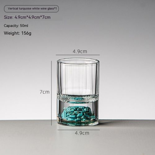 Diamond Surface Gold Foil Jinshan Liquor Crystal Glass