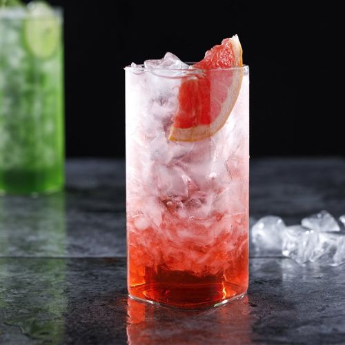 Light Square Simple Bubble Juice Cocktail Glass