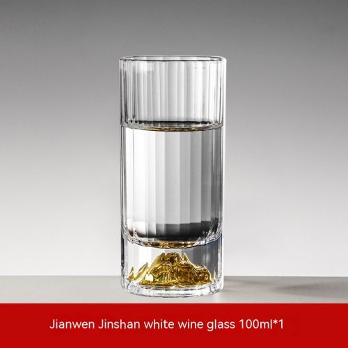 Diamond Surface Gold Foil Jinshan Liquor Crystal Glass