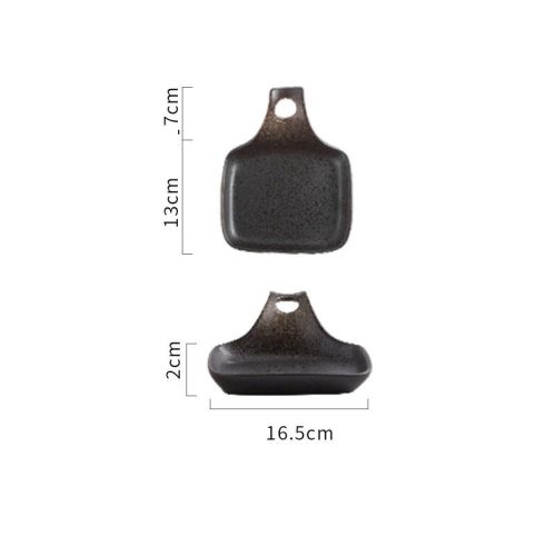 Japanese Style Single Handle Ceramic Plate Household Creative Dining Table