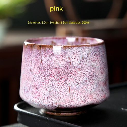 Ceramic Cup Retro Stoneware Coffee Cup Household Drinking Water Single Cup Stove Tea Cup