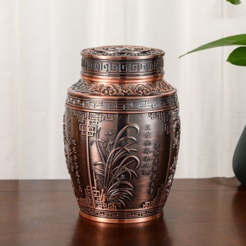 Household High-end Sealed Large Capacity Tea Caddy Crafts Ornaments
