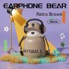 Cute Fashion Stainless Steel Wire Headset Bear Water Cup