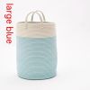 Cotton Braided Storage Bucket Fuzzy Ball Hanging Drop