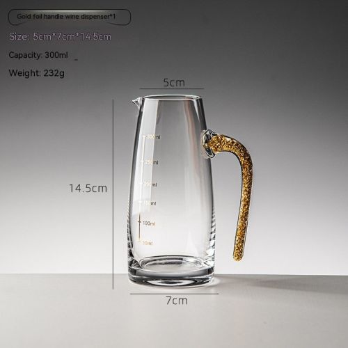Diamond Surface Gold Foil Jinshan Liquor Crystal Glass