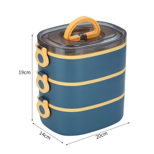 Stainless Steel Large Capacity Portable Multi-layer Insulated Lunch Box