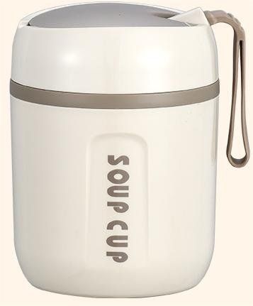 Stainless Steel Sealed Mini Vacuum Cup With Spoon